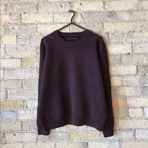 All saints oversize sweatshirt. In deep wine.